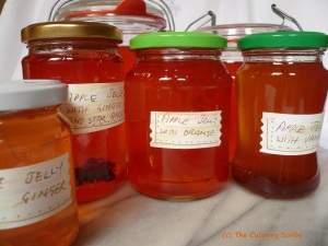 Apple jelly with copyright